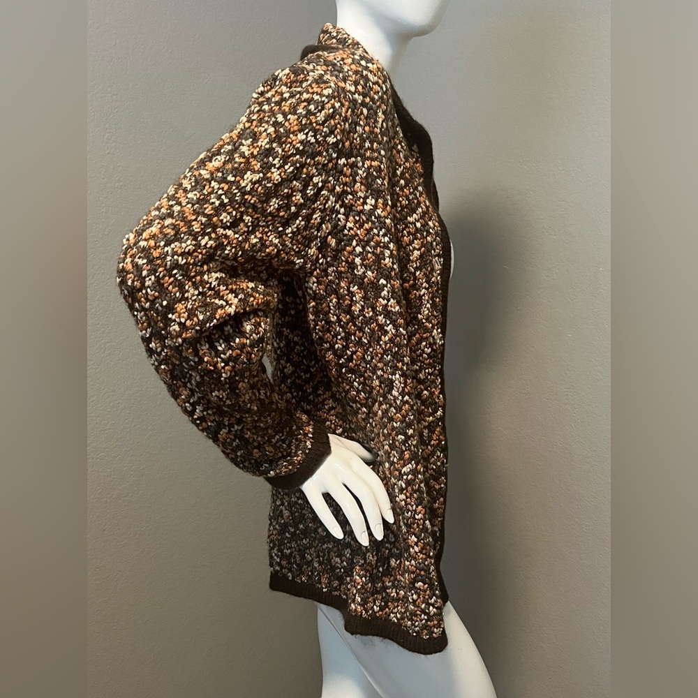 Alexandra Bartlett Women” s Multicolor LS Knit Cottage Cardigan Sweater Size 1X - Picture 4 of 12